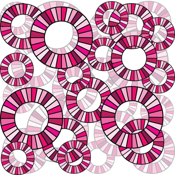 Sem costura com círculos abstratos rosa — Fotografia de Stock