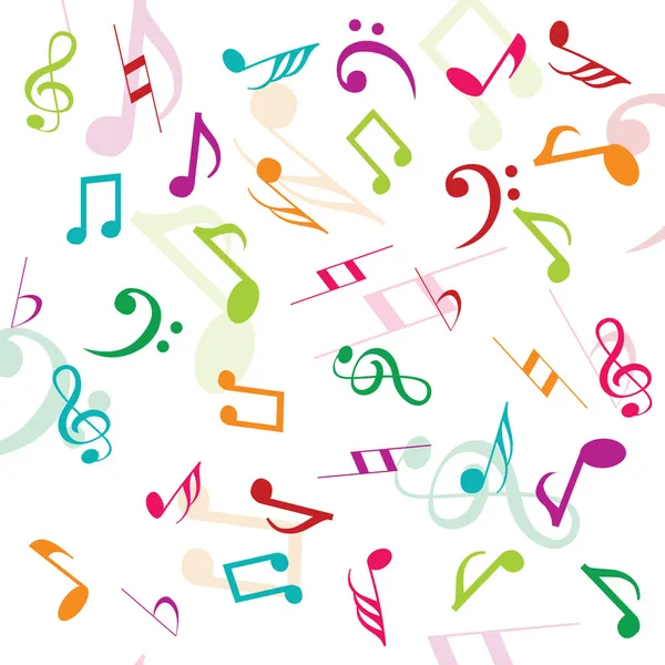 Background with musical notes — Stock Photo, Image