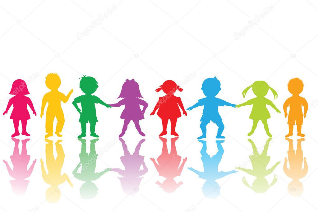 Group of colored children
