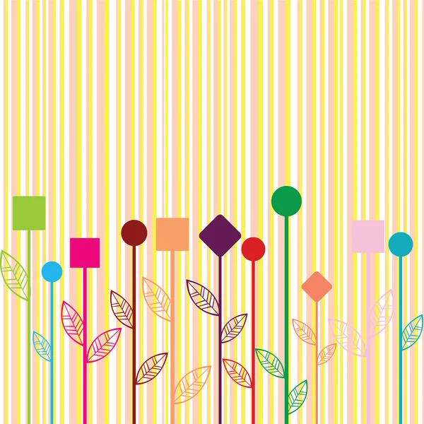 Háttér színes stylizewd virágok készitet geometriai sh — Stock Fotó