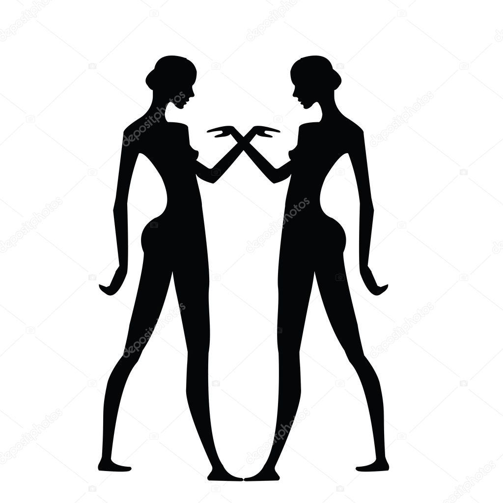 Abstract women silhouettes