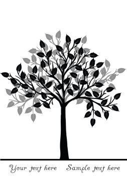 Black tree clipart