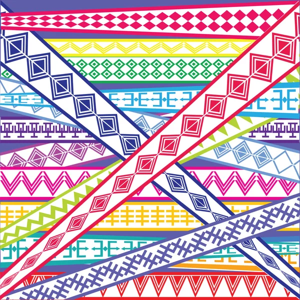 Abstracte illustratie met etnische gekleurde texturen — Stockfoto