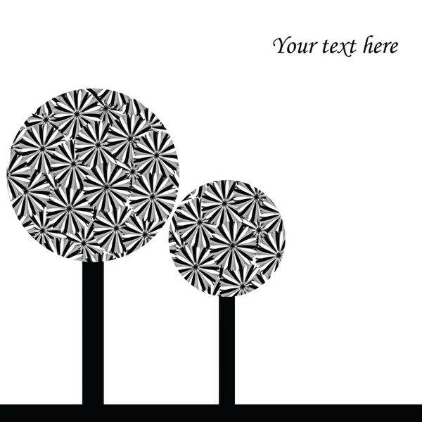 Illustration with abstract trees — Stock Photo, Image