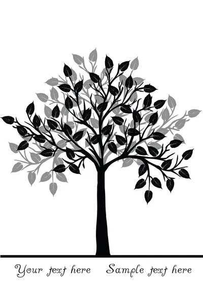 Чёрное дерево — стоковое фото