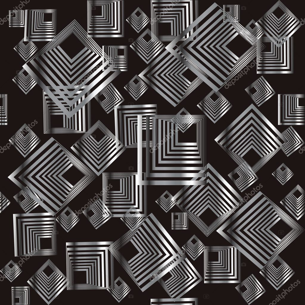 Pattern with silver abstract squares — Stock Photo © hibrida13 3522022