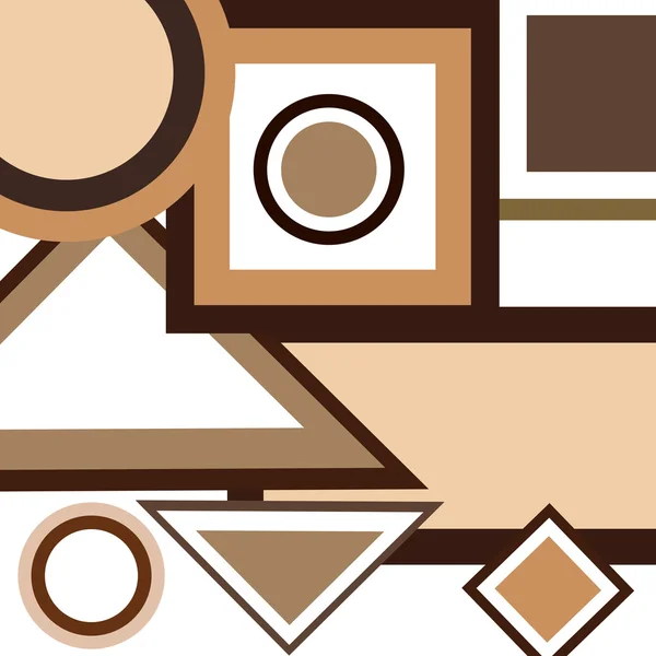 Фон с коричневыми геометрическими формами — стоковое фото