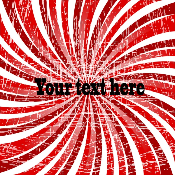 Czerwony kręcić z przykładowy tekst — Zdjęcie stockowe