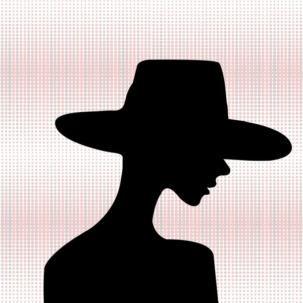 Elegante vrouw silhouet — Stockfoto