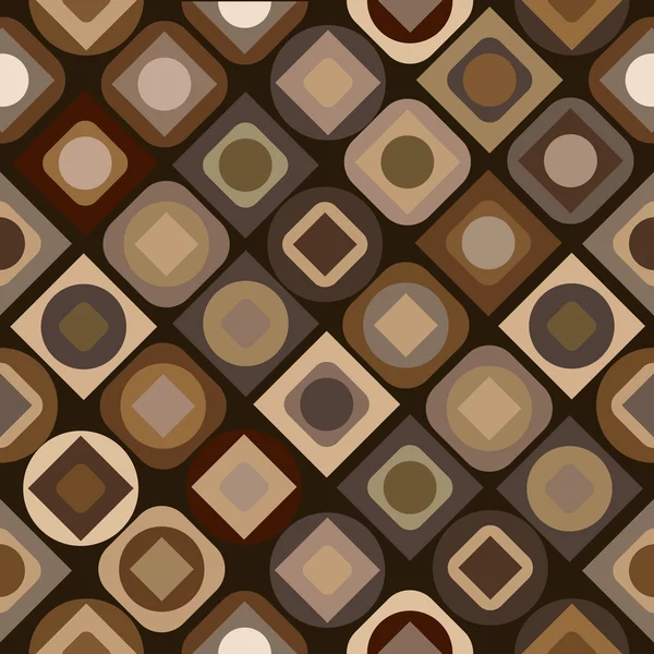 Pattern with brown geometrical shapes — Stock Photo, Image