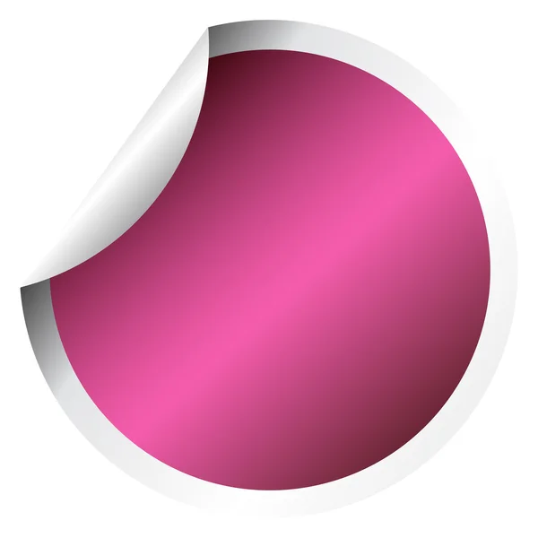 Růžový ukázka štítku — Stock fotografie