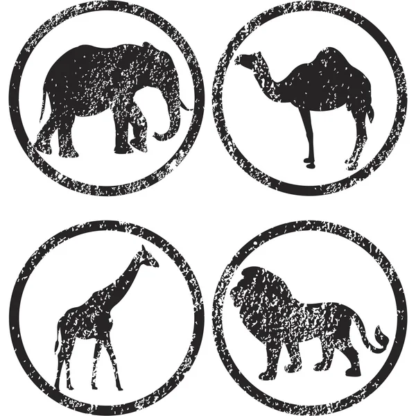Γραμματόσημα με ζώα — Φωτογραφία Αρχείου