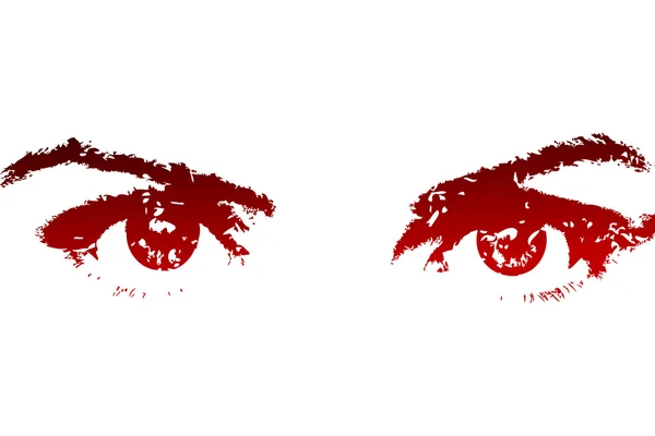 Vackra röda ögon — Stockfoto