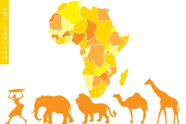 Afrikanska set — Stockfoto