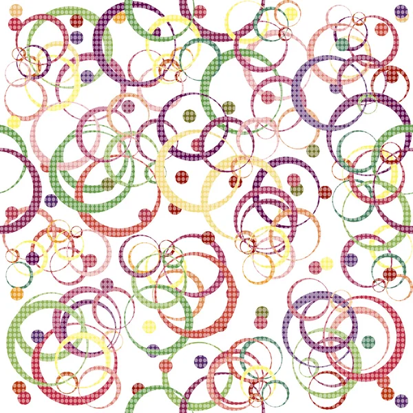 Retro-Muster mit Kreisen, abstrakter Hintergrund — Stockfoto