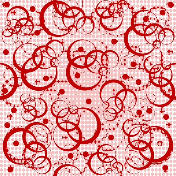 Retro-Muster mit Kreisen, abstrakter Hintergrund — Stockfoto