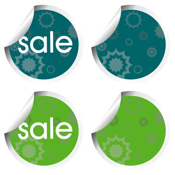 Stickers with decorational elements — Stock Photo, Image