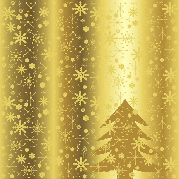 Elegantní zlatý zimní pozadí — Stock fotografie