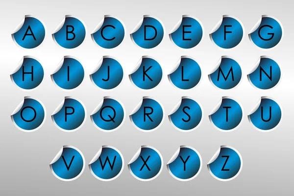 Stickers met alfabet — Stockfoto