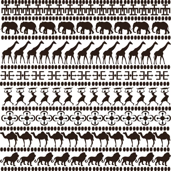 Kahverengi etnik motiflerle — Stok fotoğraf