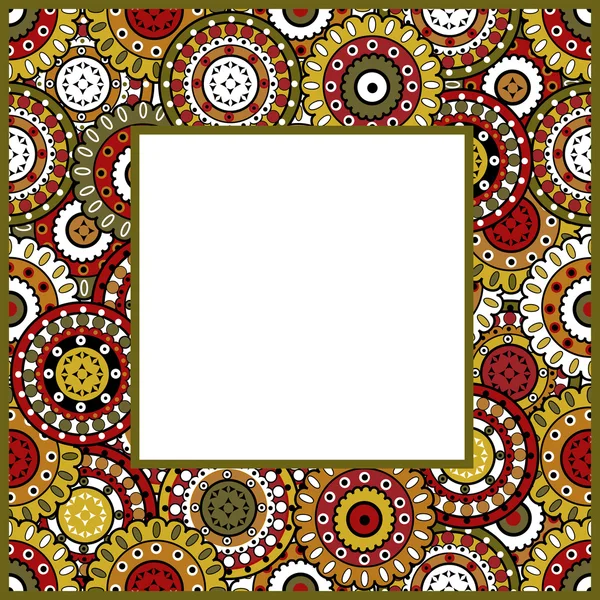 Frame with oriental ornaments — Stock Photo, Image