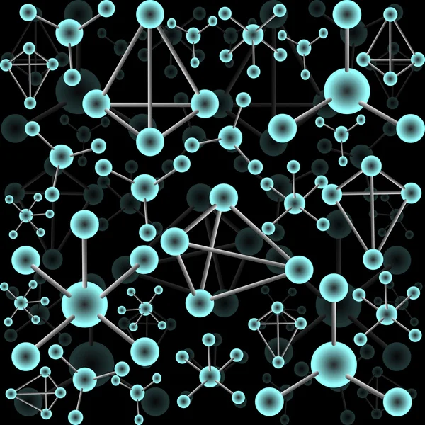 Abstract representation of molecules — Stock Photo, Image