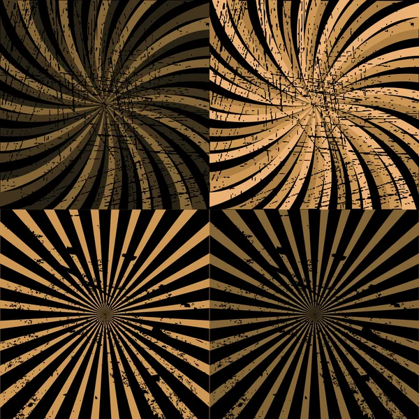 Set of brown twirls — Stock Photo, Image