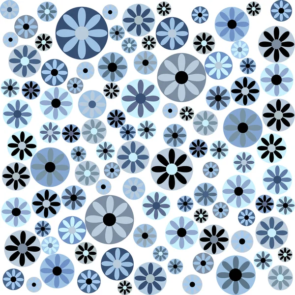 白色背景的蓝色花朵 — 图库照片