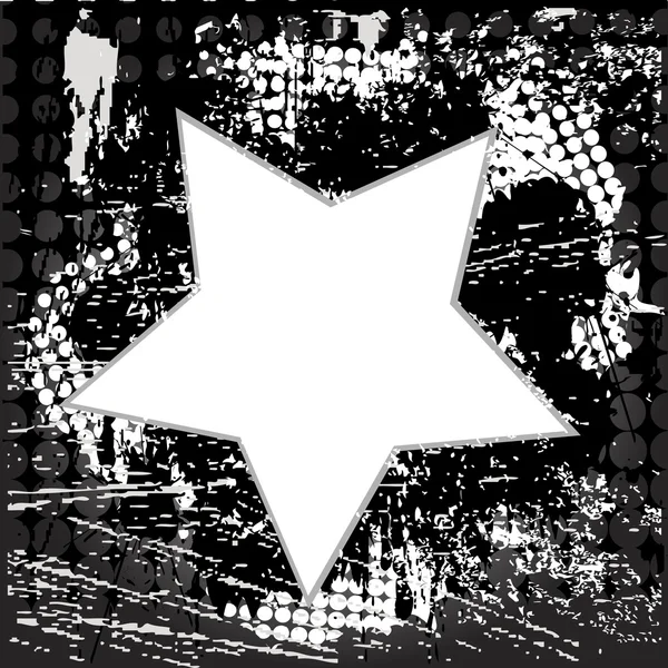 Star isolated on grunge background — Zdjęcie stockowe
