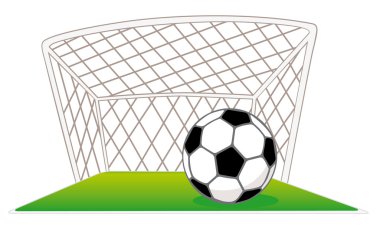 Gates and soccer ball clipart