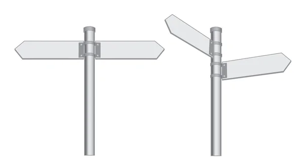 Metal pointer retninger – Stock-vektor