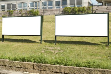 Big Blank Outdoor Billboards clipart