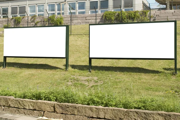 Prázdné venkovní billboardy — Stock fotografie