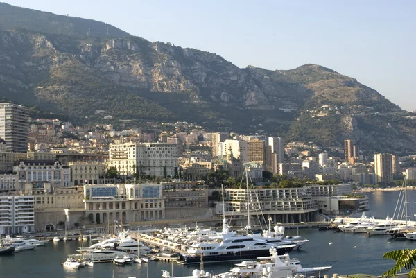 Вид на гавань Монако — стоковое фото