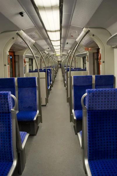 Eisenbahnwaggon im Inneren — Stockfoto