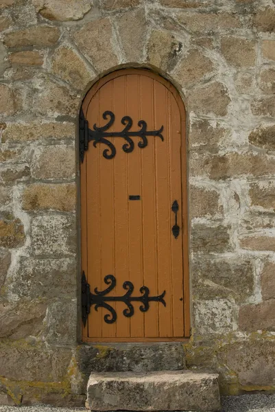 Secret Ancient wooden Door — Stock Photo, Image