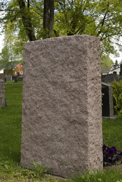 빈 대리석 묘비 — 스톡 사진