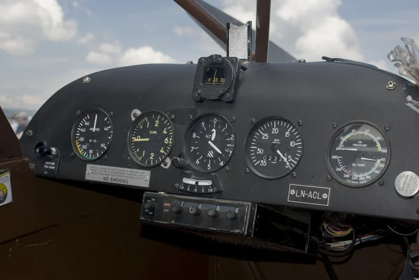 stock image The control panel of an airplane