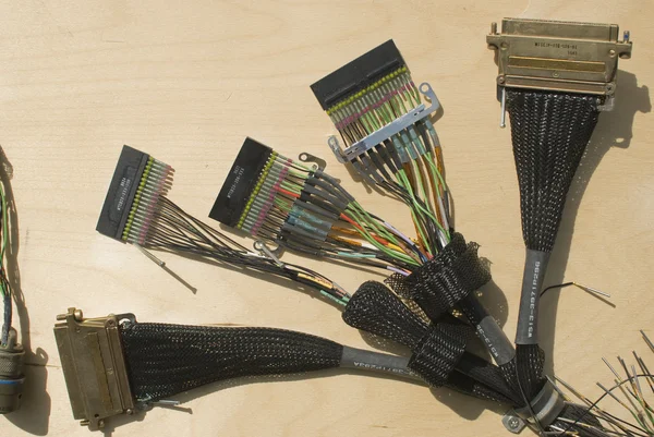 Vista de cerca de cables y detalles . — Foto de Stock