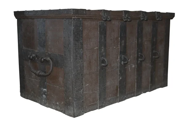 Old ancient Locked treasure chest — Stock Photo, Image
