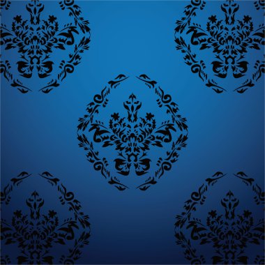 Exclusive black baroque pattern2 clipart