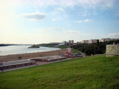 Coast of the Pavlodar clipart