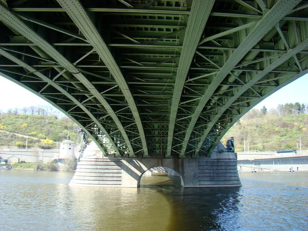 The Chehuv Bridge in Prague Royalty Free Stock Photos