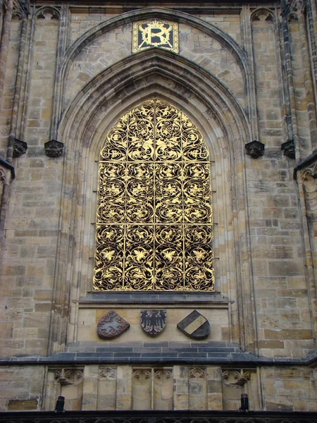 stock image St. Vitus Cathedral. Window