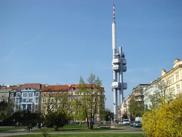 Wieża telewizyjna Žižkov. Zdjęcie Stockowe