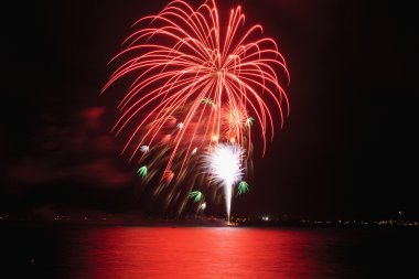 Fireworks display on the fourth of july clipart