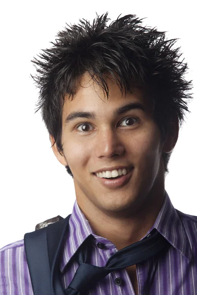 Podobizna mladého muže asijské americké — Stock fotografie