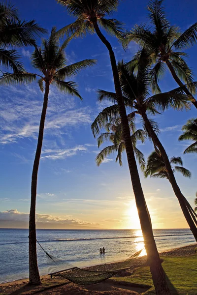 カアナパリ ビーチで太平洋の夕日 — ストック写真