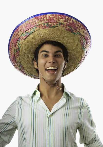 Retrato de homem mexicano sorridente — Fotografia de Stock