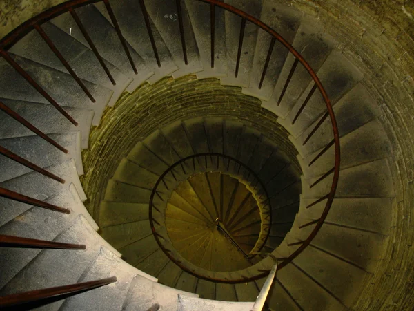 stock image Old spiral spin stair